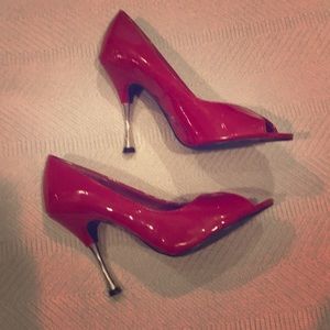 Ladies red shoes Size 6